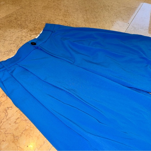 Zara Blue Wide-Leg Trousers - Picture 3 of 5